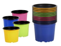 Kvetináč výsadbový Color Black, pr. 9 cm, 12 ks