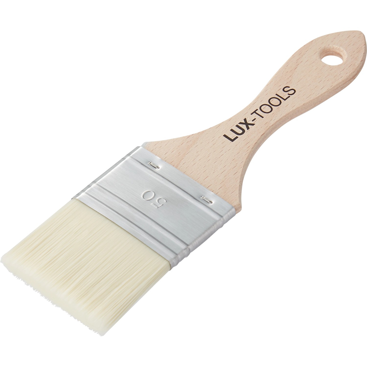 E-shop LUX-TOOLS PRE Plochý štetec lakovací na finálne úpravy, drevená rukoväť, 50 mm