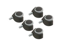 OBI Dvojité koliesko na parkety s čapom pr. 50 mm, 40 kg, 5 ks