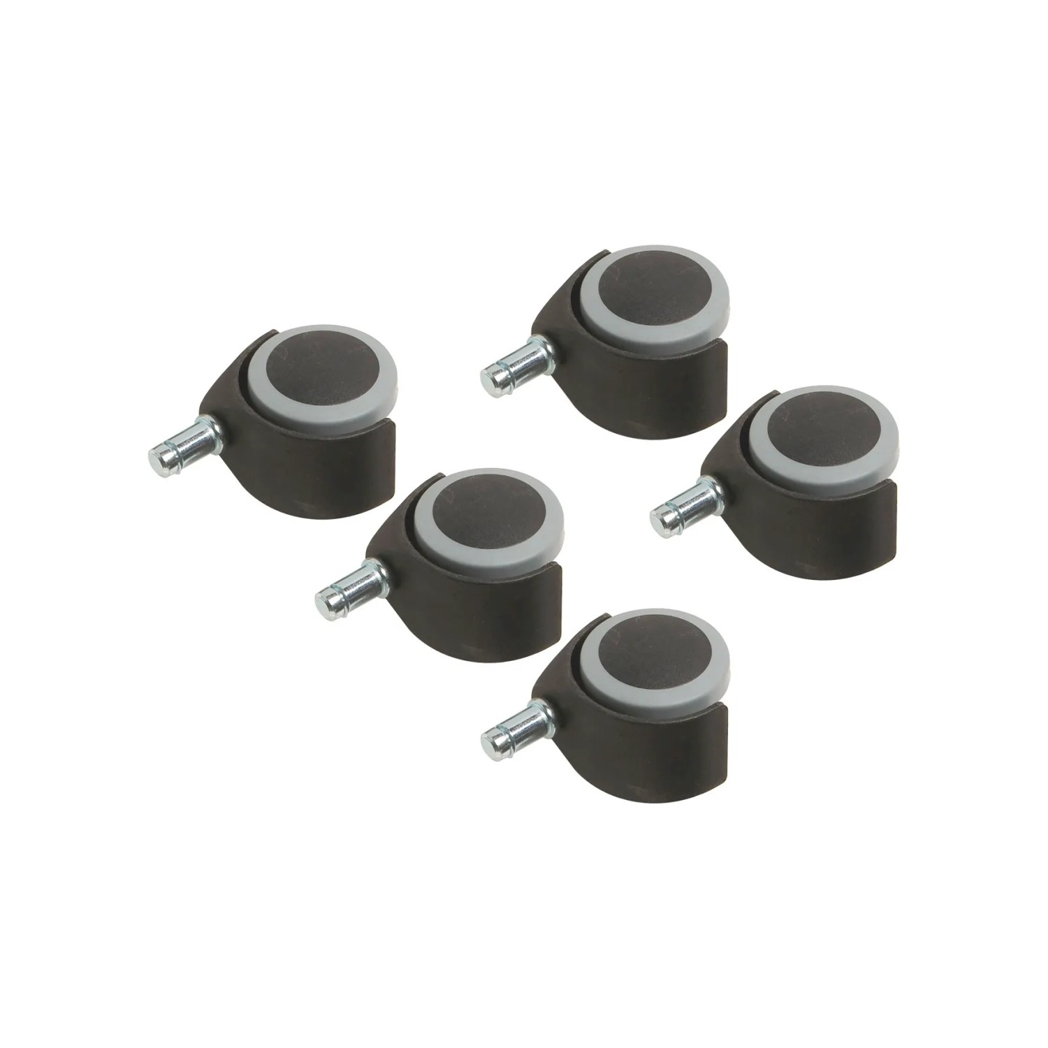 E-shop OBI Dvojité koliesko na parkety s čapom pr. 50 mm, 40 kg, 5 ks