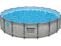 Bestway Bazén s oceľ. rámom Power Steel Vista, vzhľad kameňa, pr. 549 x 122 cm