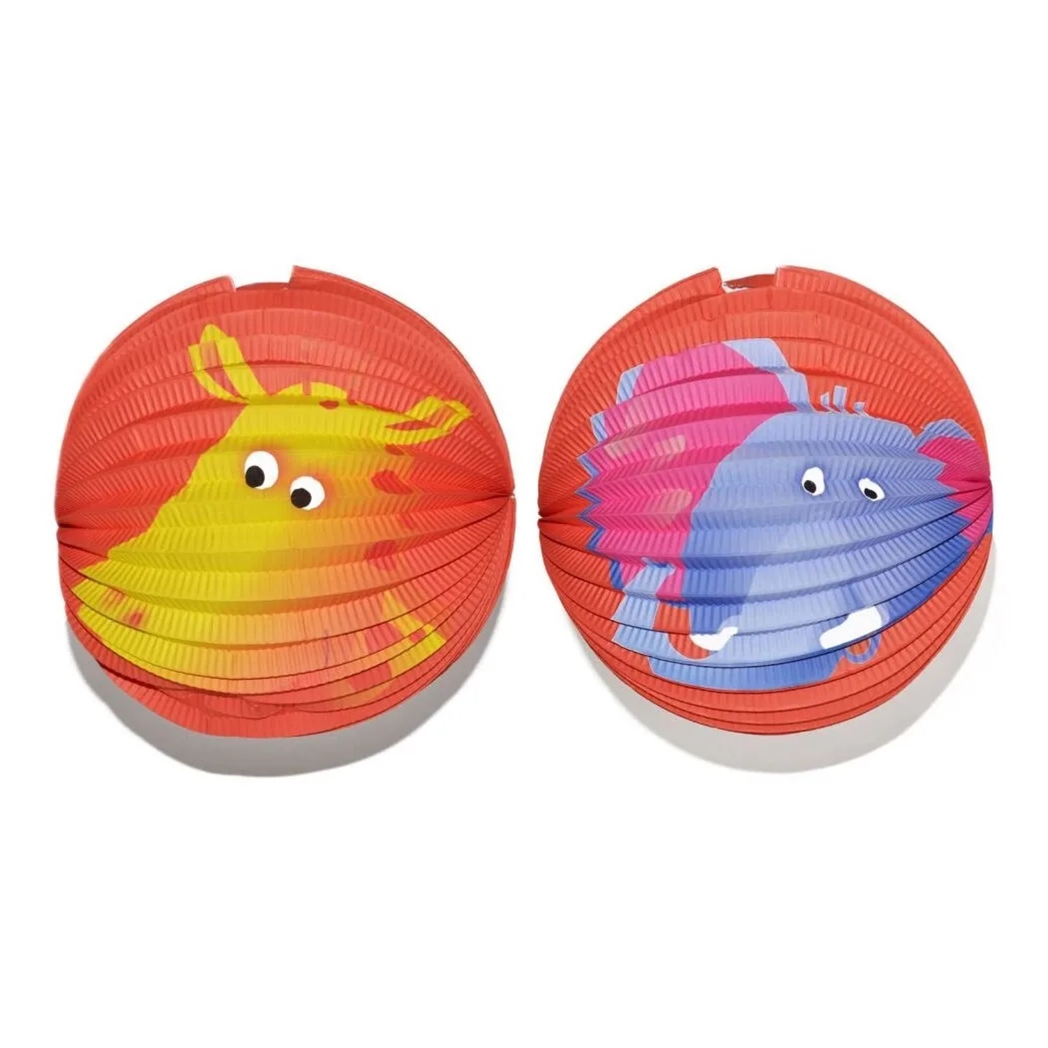 E-shop Wiky Papierový lampión v tvare gule, žirafa/slon, pr. 25 cm