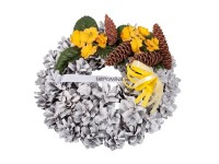 Venček šiškový s nápisom vzpomíname pr. 13 cm Venček šiškový s nápisom vzpomíname pr. 13 cm