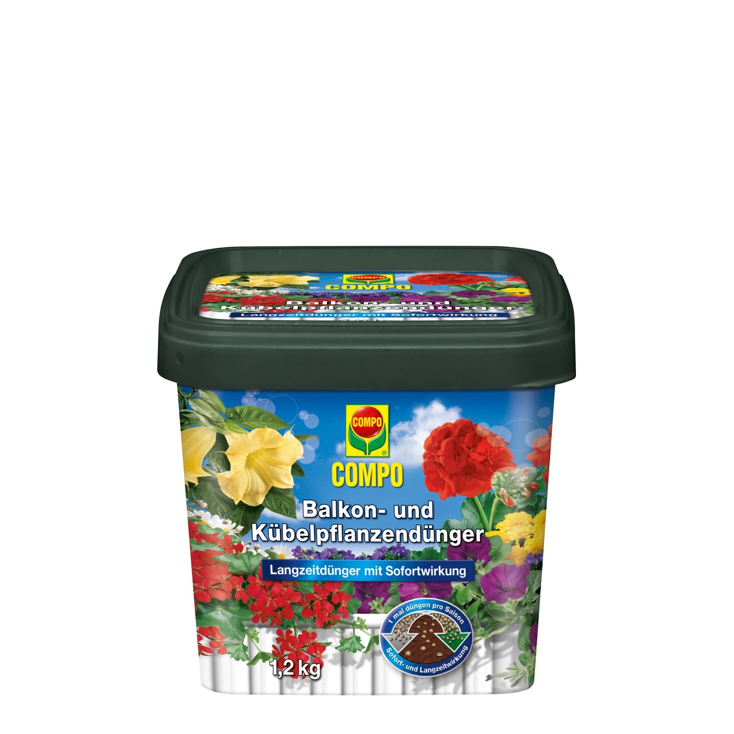 E-shop COMPO Hnojivo pre balkónové rastliny a rastliny pestované v nádobách 1,2 kg