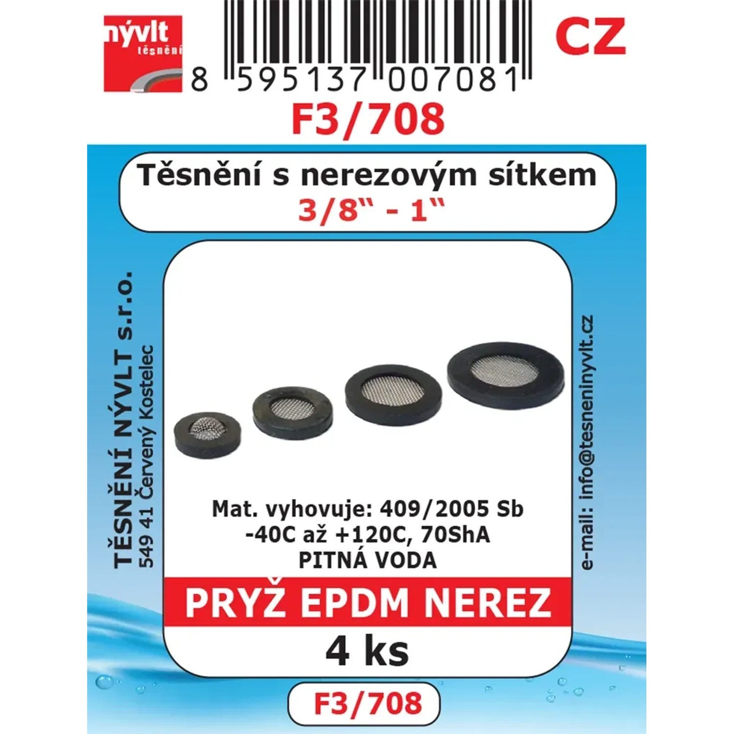 E-shop Súprava univerzálnych sitiek 3/8" - 1", 4 ks
