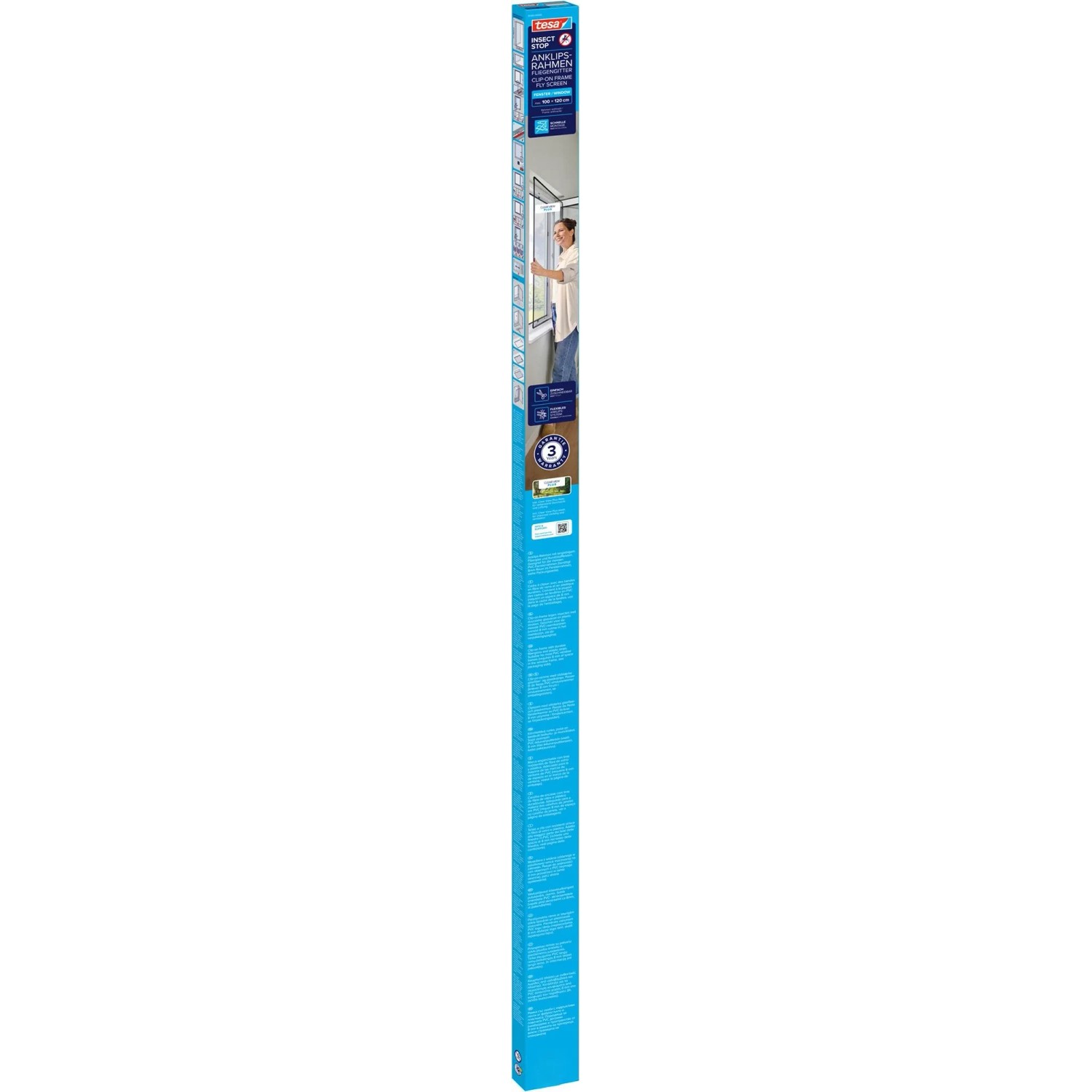 E-shop tesa Rámček proti hmyzu Insect Stop Clip-on antracitový 1 x 1,2 m