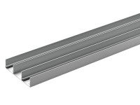 Hettich Horné koľajnice pre posuvné dvere skrine SlideLine 16plus, strieborná, 2