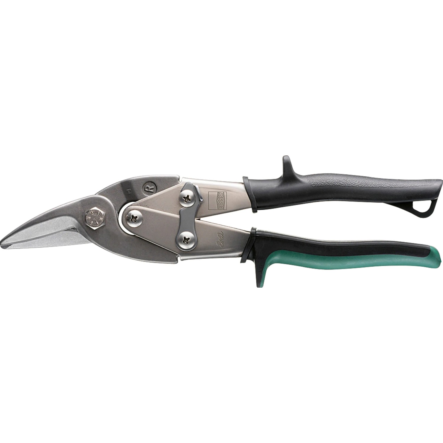 E-shop Erdi Nožnice na plech na tvarové rezy D16-SB, pravé, 240 mm