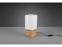 Reality Stolná lampa Woody 30 x 12 x 12 cm prírodné drevo/biela