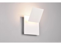 TRIO LED nástenné svietidlo MIO kov/biele matné 6 W, 560 lm, 3000 K, 18 x 18 cm
