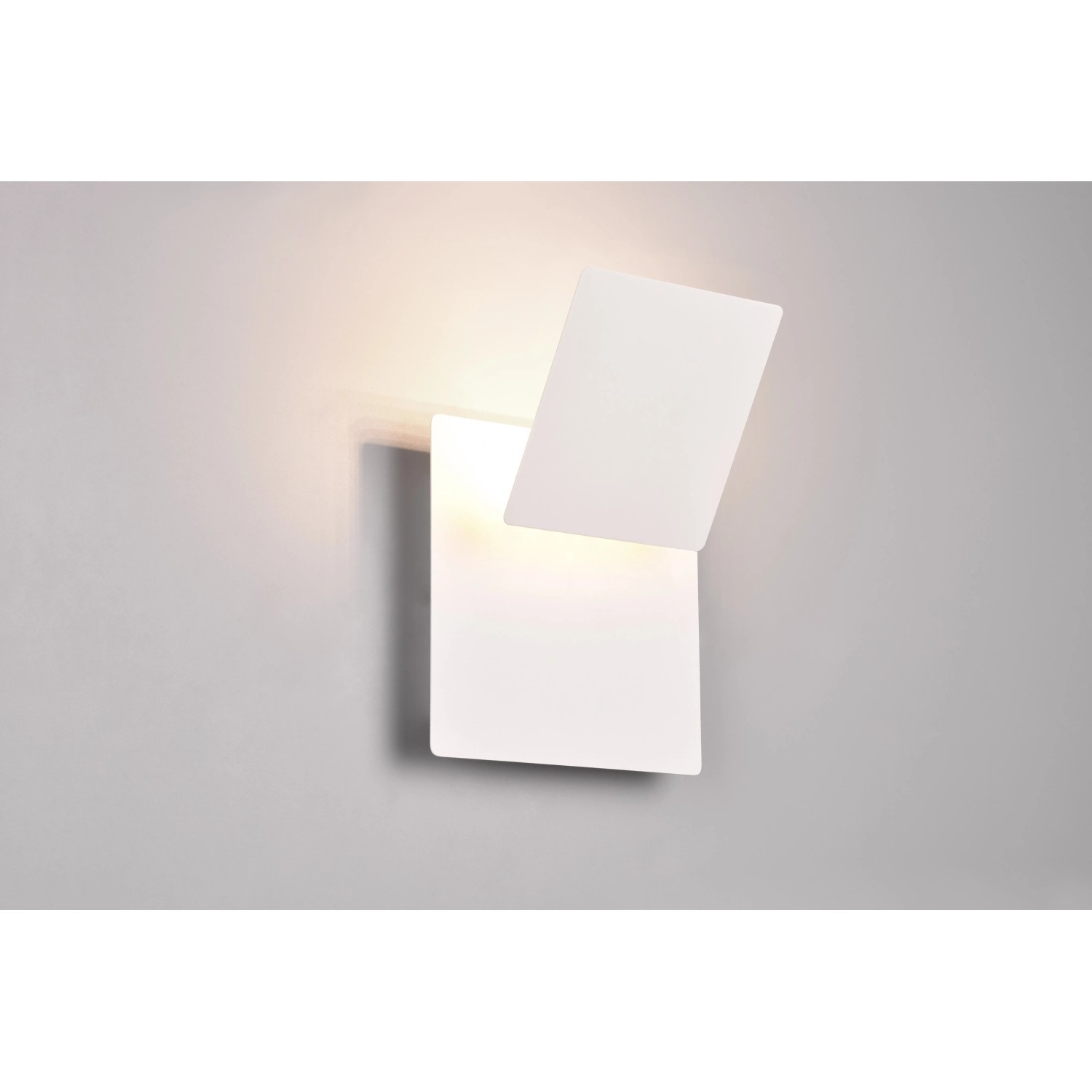 E-shop TRIO LED nástenné svietidlo MIO kov/biele matné 6 W, 560 lm, 3000 K, 18 x 18 cm