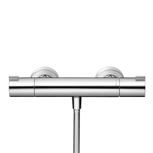 Hansgrohe MyFox nástenný sprchový termostat, chróm. Termostatická batéria s dvoma otočnými ovládačmi.