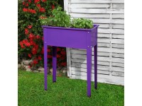 Floraworld Vyvýšený záhon Season purpurový 60 x 30 x 80 cm
