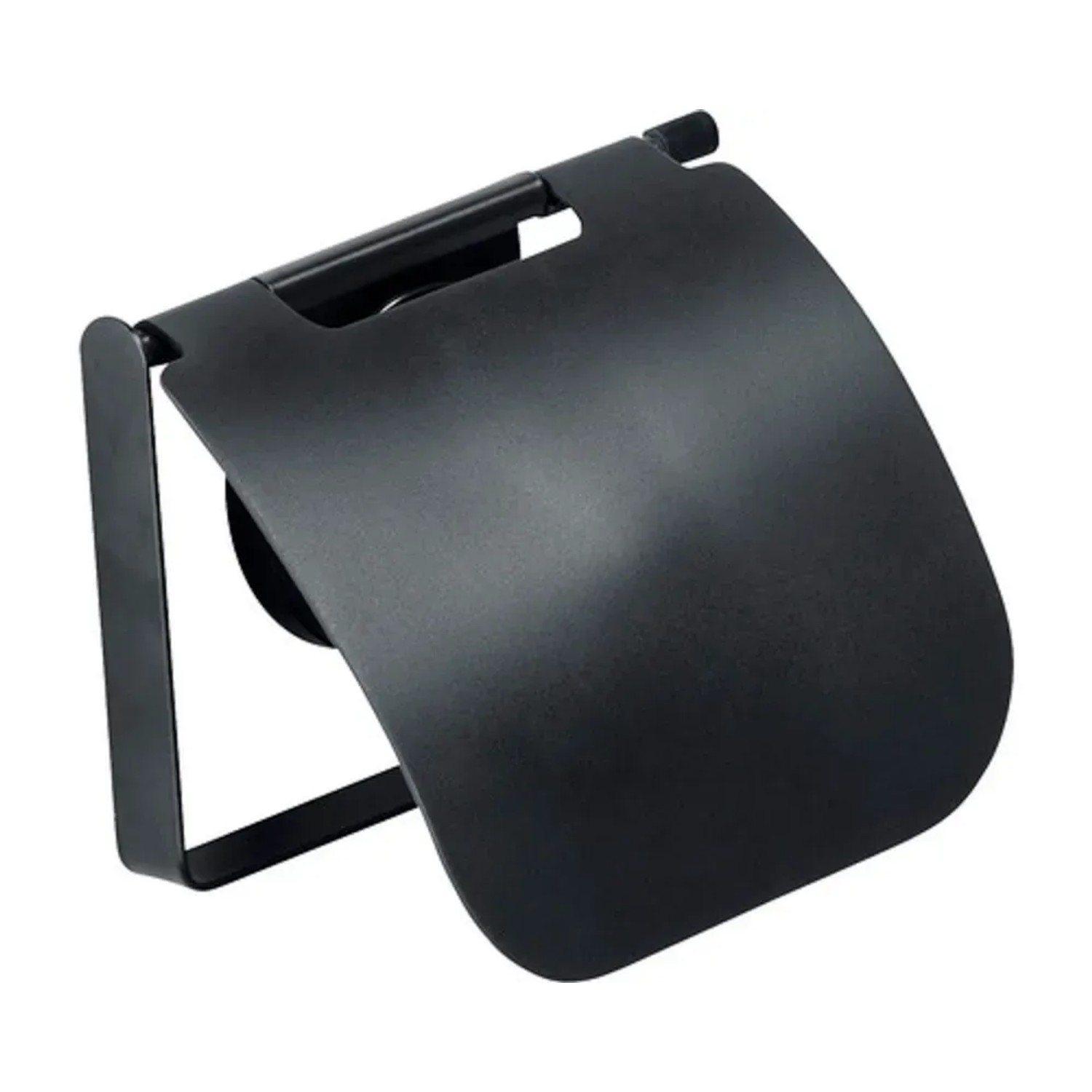 E-shop Wenko Držiak toaletného papiera Pavia Static-Loc čierny šírka 13 cm