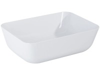 Elita Keramické umývadlo na dosku Reni, biela, 45,5 x 13,5 x 32,5 cm