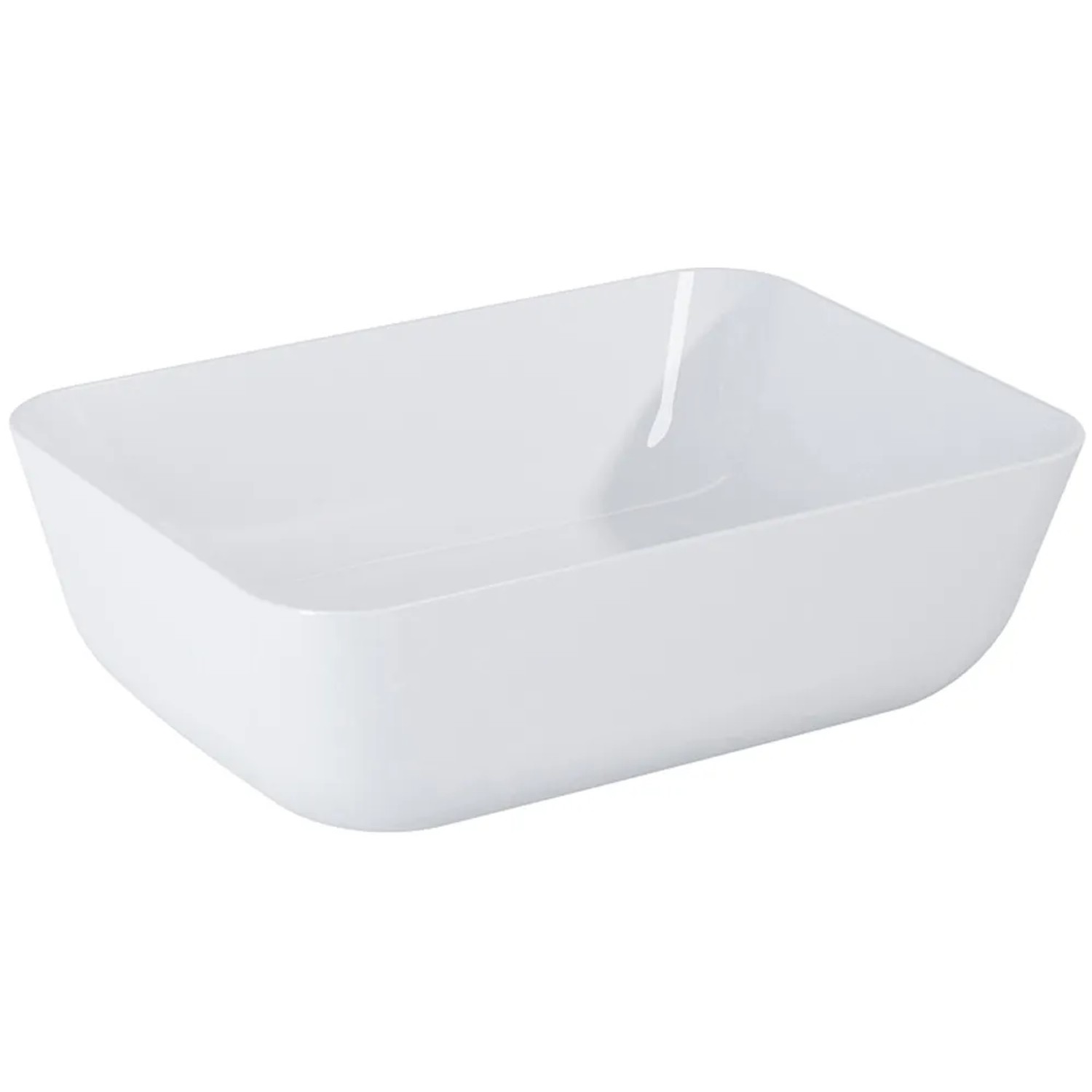 E-shop Elita Keramické umývadlo na dosku Reni, biela, 45,5 x 13,5 x 32,5 cm