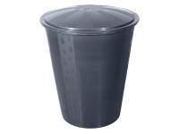 Sud na vodu + ventil + veko, antracitová, 310 l, pr. 78 x 89 cm