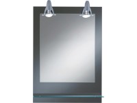 Osvetlené zrkadlo Pierre so sklenenou policou