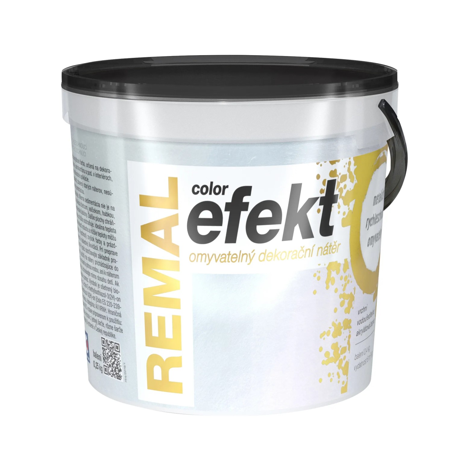 E-shop REMAL Umývateľný dekoračný maliarsky náter Color Efekt 0910 perleť.strieb. 250 g