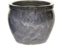 Mega Collections Kvetináč Glazed Delta Rim starožitná sivá pr. 28 x 24 cm Mega Collections Kvetináč Glazed Delta Rim starožitná sivá pr. 28 x 24 cm