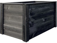 Andrewex Vyvýšený záhon drevený, antracitový, 74 x 150 x 76 cm