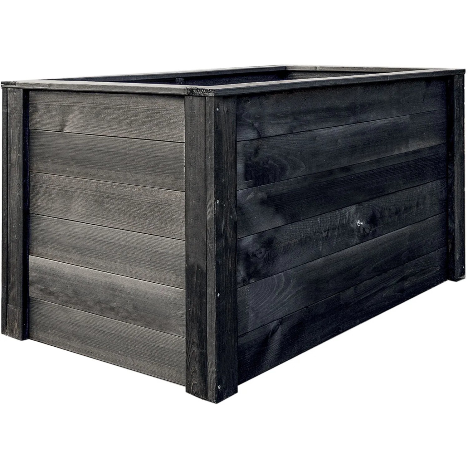 E-shop Andrewex Vyvýšený záhon drevený, antracitový, 74 x 150 x 76 cm