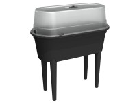 Jelenia Plast Vyvýšený záhon s pareniskom antracitový 47 l, 84 x 40 x 77 cm