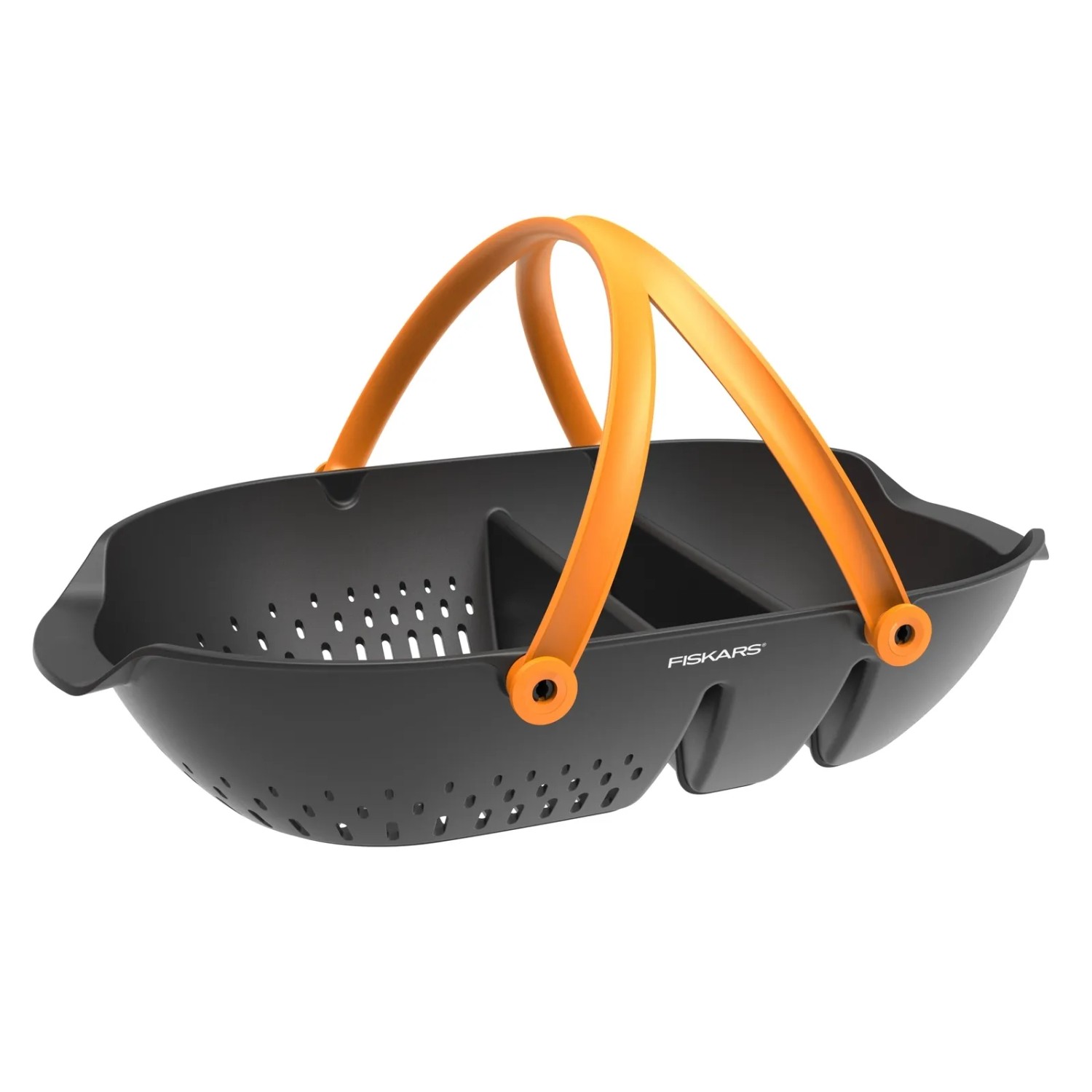 E-shop FISKARS Košík na zber Plus Garden, čierno-oranžový, 13 x 39 x 61 cm