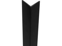 Arcansas Uhlový profil PVC čierny matný 10 x 10 x 1000 mm