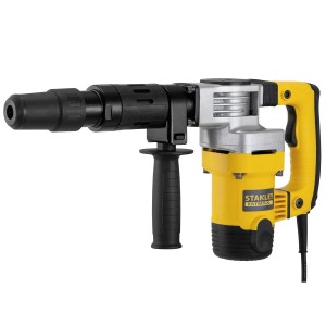 Žlté vŕtacie kladivo Stanley Fatmax, detailný záber.
