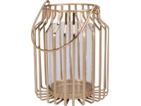 Koopman Kovový lampáš zlatý 18,5 x 22 cm