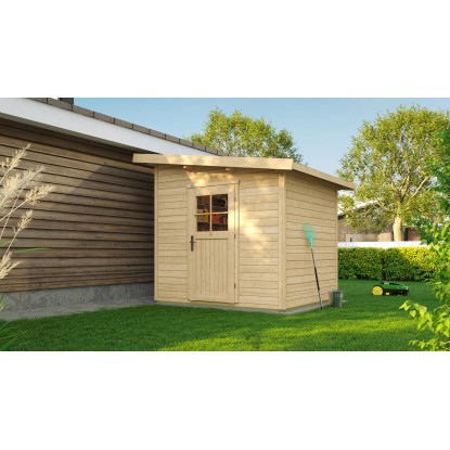 Weka Drevený záhradný domček 260 veľ. 1, prírodný, 241 x 205 cm