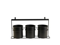 Denpanels Sada úložných nádob pre akustické panely, mat.čierna, 36 x 14 x 18,5cm