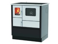 Alfa Plam Sporák TP INOX 75, 6 kW, pravý, čierna, 75 x 60 x 85 cm