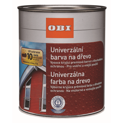 OBI Univerzálna farba na drevo s dlhodobou ochranou severská žltá 750 ml