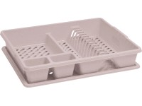 Curver Odkvapkávač na riad s podnosom, veľký, savana, 45 x 38 x 9 cm