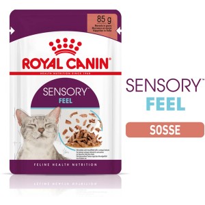 Royal Canin Sensory Feel mokré krmivo pre mačky v omáčke, 85g kapsička pre vyberavé mačky.