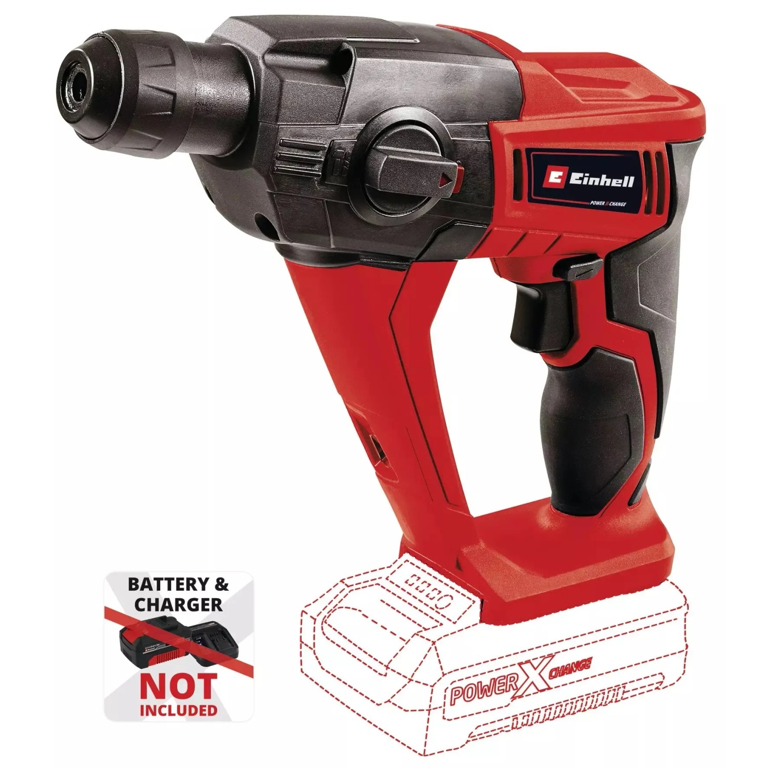 E-shop Einhell Power X-Change Akumulátorové vŕtacie kladivo TE-HD 18 Li-Solo