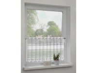 Sehlbach Vitrážová záclona so skrytými pútkami, čipka, biela, 140 x 60 cm