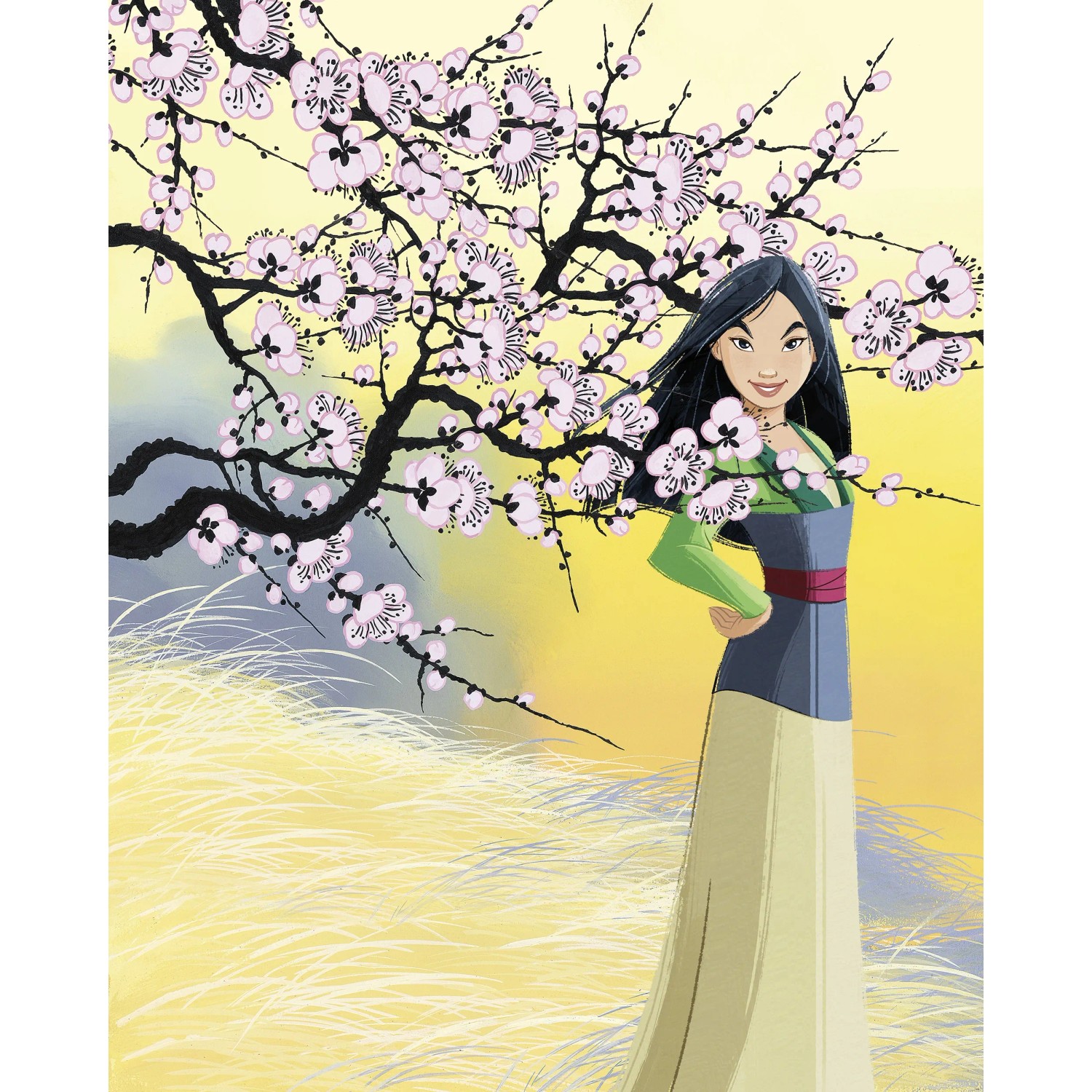 E-shop Komar Vliesová fototapeta Disney Mulan Cherry Blossoms 200 x 250 cm