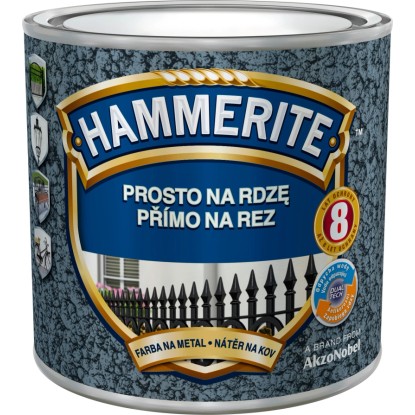 Hammerite Priamo na hrdzu farba na železné kovy kladivková hnedá 0,25 l