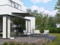 OBI Kazetová markíza so solárnym pohonom, antracitová, 200 x 295 cm