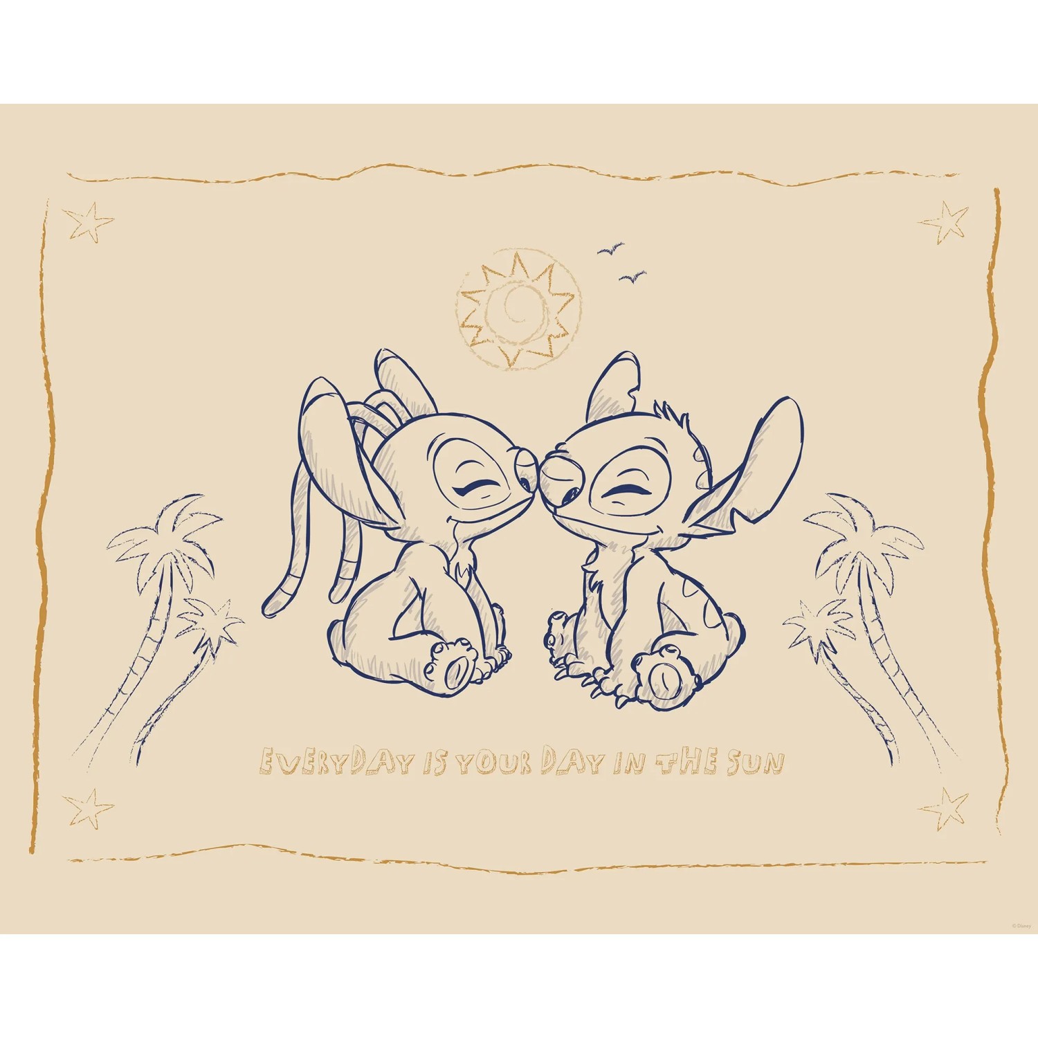 E-shop Komar Plagát Disney Lilo and Stitch Your Day in the Sun 50 x 40 cm