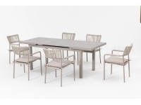 Doppler Záhradná jedálenská súprava Velia, 7-dielna