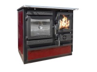 GUČA Krbové kachle GULIVER Smart, 10,5 kW, červená, 90 x 66,5 x 86 cm, Ľ