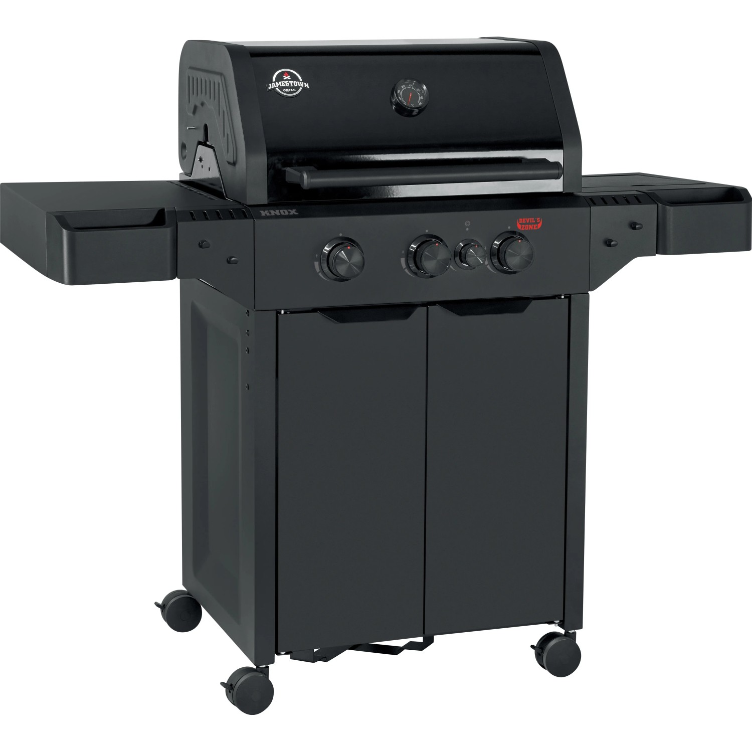 E-shop JAMESTOWN Plynový gril KNOX II s 3 horákmi, 118 x 134 x 56 cm