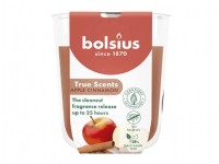 Bolsius Vonná sviečka v skle TRUE SCENTS jablko+škorica 125 g/pr. 7 x 8 cm