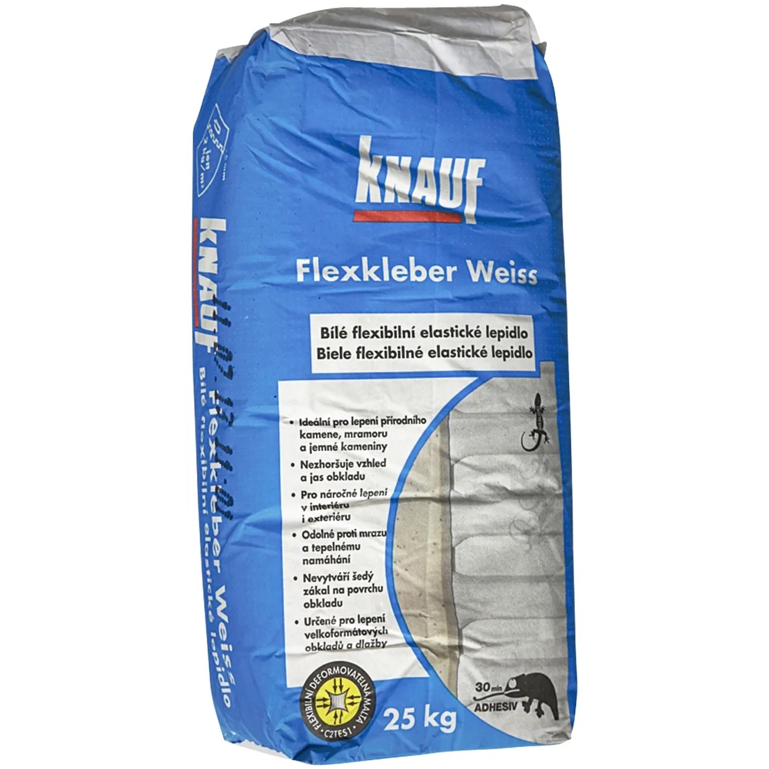 E-shop Knauf Cementové lepidlo Flexkleber C2TE S1 biele 25 kg