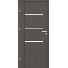 Voster Rámové falcové interiérové dvere MOBI 10, fólia Finish, grafit mat, 80 Ľ
