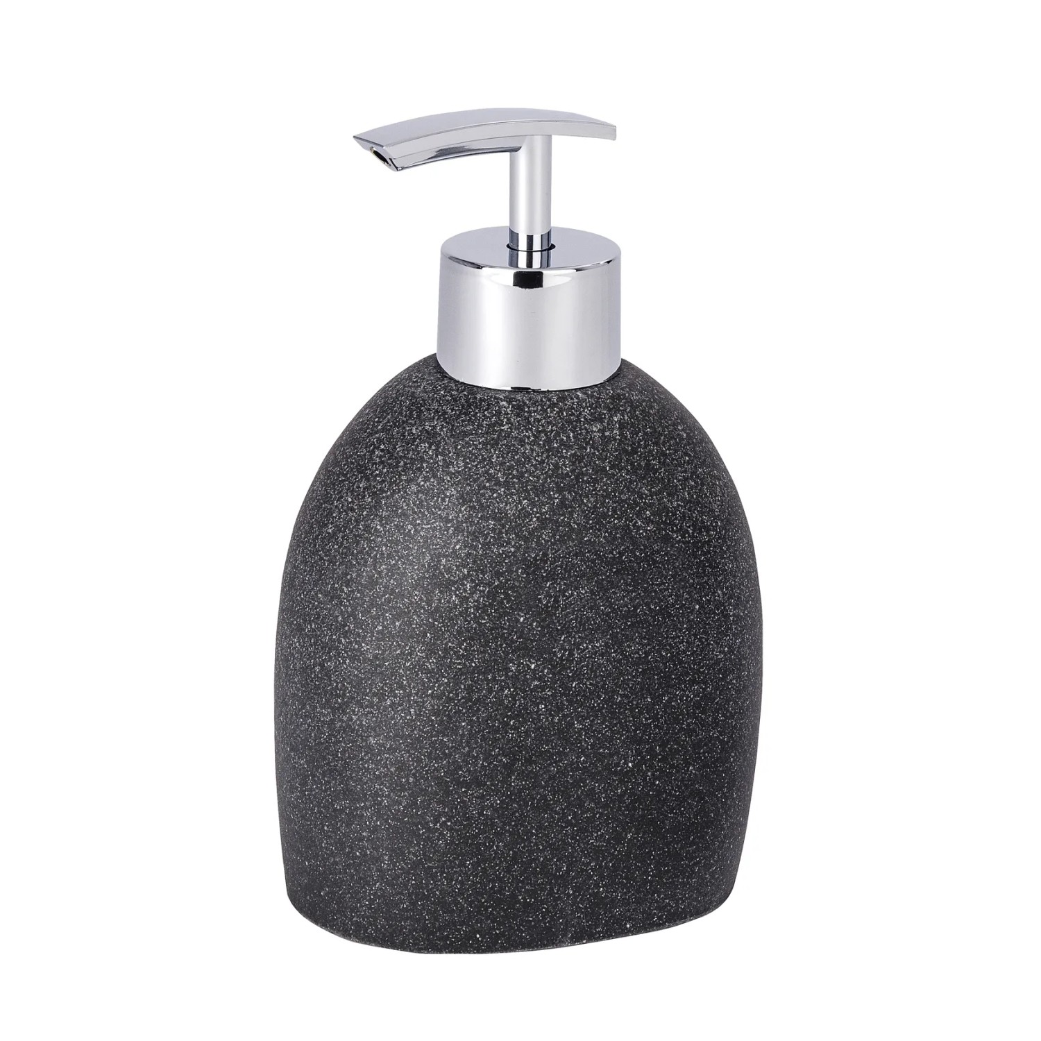 E-shop Wenko Dávkovač mydla Puro 0,29 l polyrezín 9,4 x 15,2 x 6,5 cm antracitový